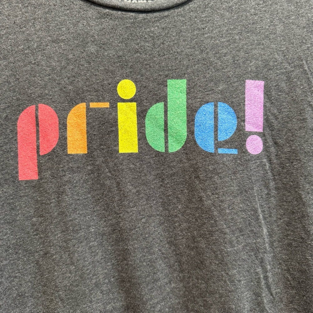 Pride Tee in Charcoal Gray XL